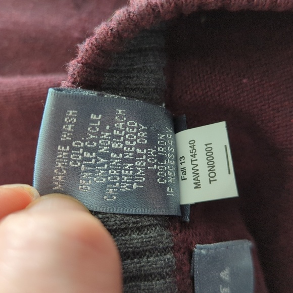 Oscar De La Renta Men's 100% Cotton Sweater Vest Burgundy Diamond Size L - Picture 10 of 11